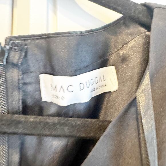 Mac Duggal Women’s Long Sleeve Floral Chiffon Gown Multicolor Size 8 NWT - Picture 12 of 12